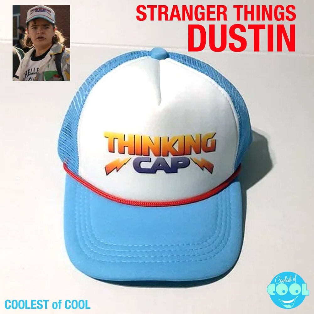 Dustin hat Thinking Cap ST series snapback OSFM halloween costume party trucker
